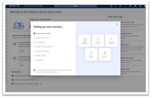 Dynamic 365 admin center