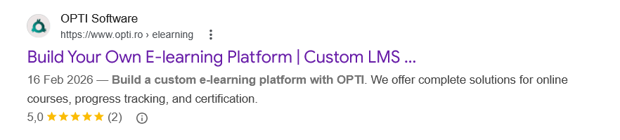 SoftwareApplication schema example on opti.ro