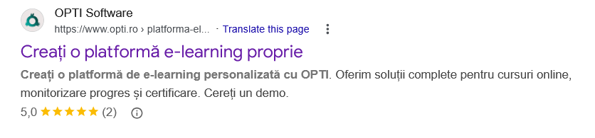 Exemplu SoftwareApplication opti.ro