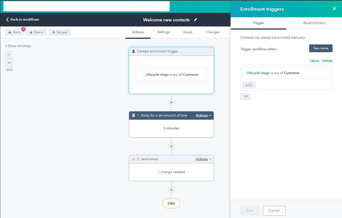HubSpot workflow enrollment triggers