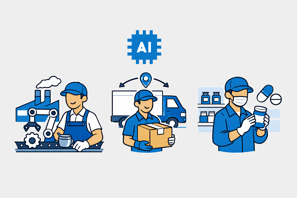 AI pentru &rdquo;gulerele albastre&rdquo;: 5 (din 10) proiecte de creștere a v&acirc;nzărilor &icirc;n economia reală: producție, distribuție, farma