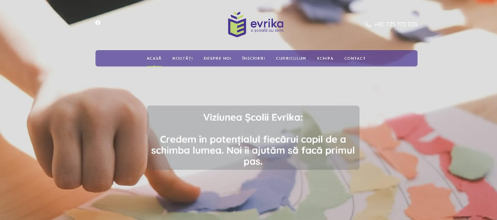 Scoala-evrika.ro - Educational website by OPTI