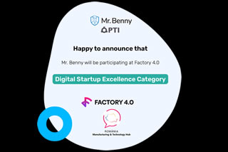 Mr.Benny a c&acirc;știgat premiul Digital Startup Excellence la FACTORY 4.0 Awards 2025